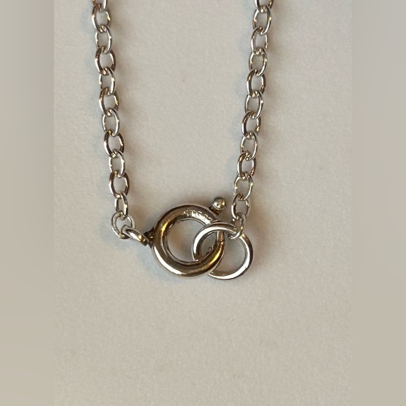 Sterling Silver Station Necklace 925 Beaded Chain Layering - Picture 8 of 8